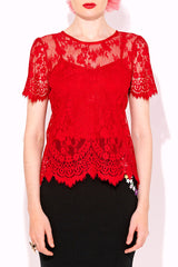 About A  Girl Lace Top