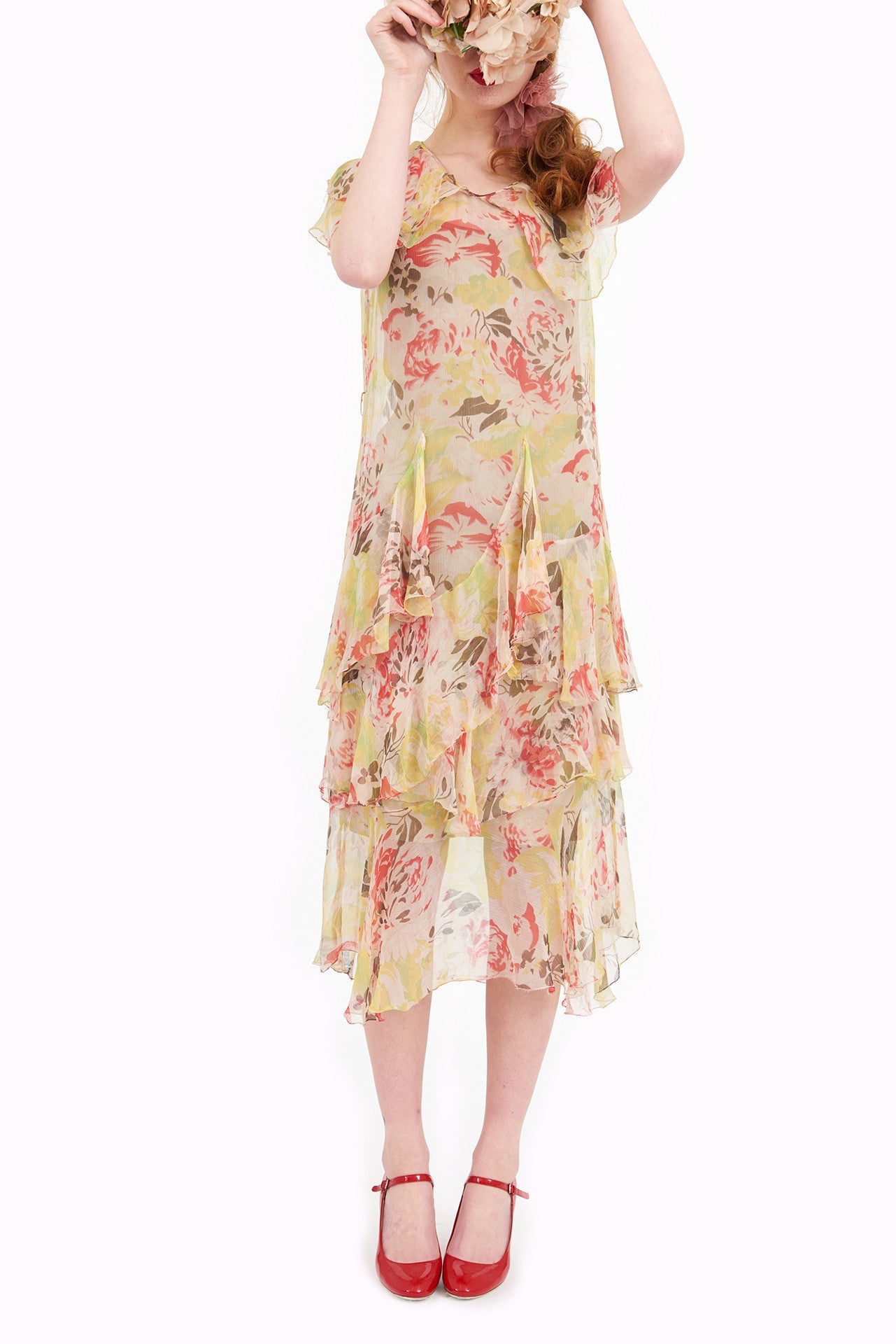 Afternoon Tea Chiffon Floral Frock